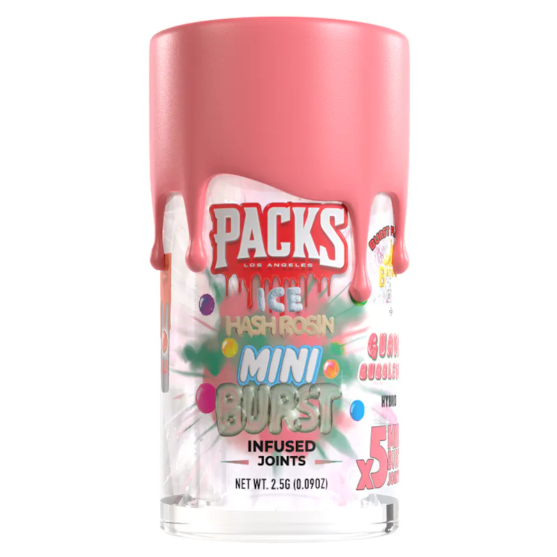 Packwoods Banana Cream & Guava Bubblegum Infused Minis 0.5g 5pk pre-roll