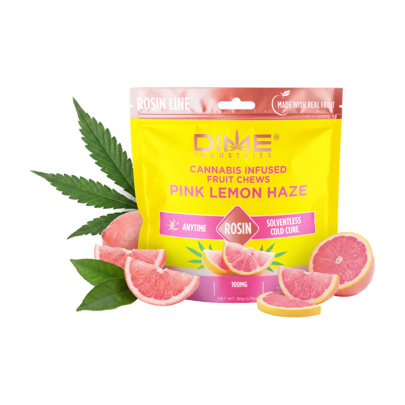Dime Industries Pink Lemon Haze Rosin Gummies 10ct