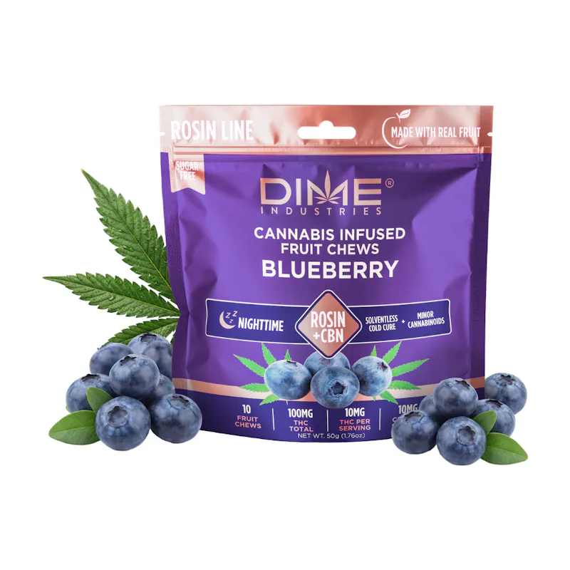 Dime Industries Blueberry Gummies Rosin Line 10ct