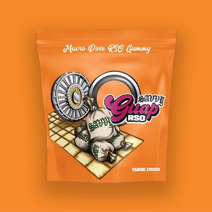 Savvy - Savvy Guap | Tangie Crush | RSO | Gummies | 100mg | 10pk | 10mg/each - 1