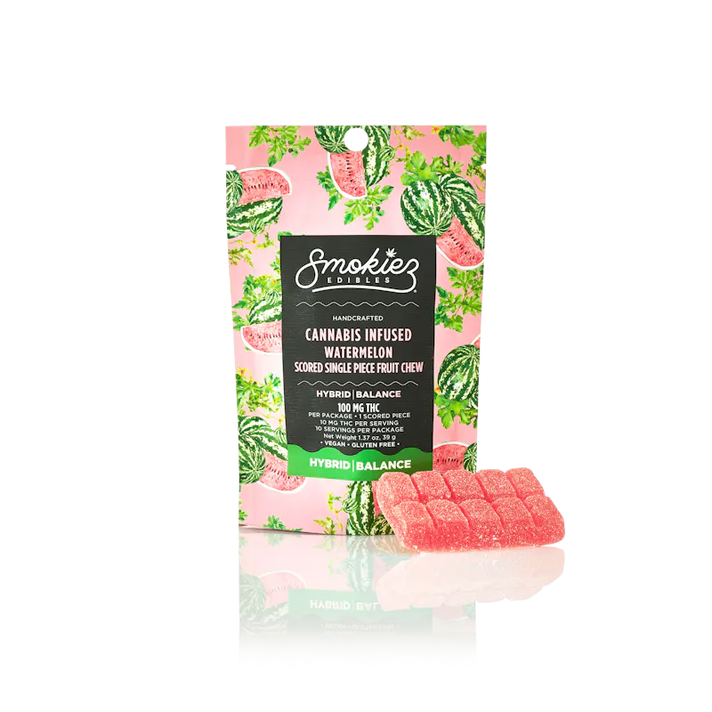 Smokiez Watermelon Fruit Chew 100mg edible
