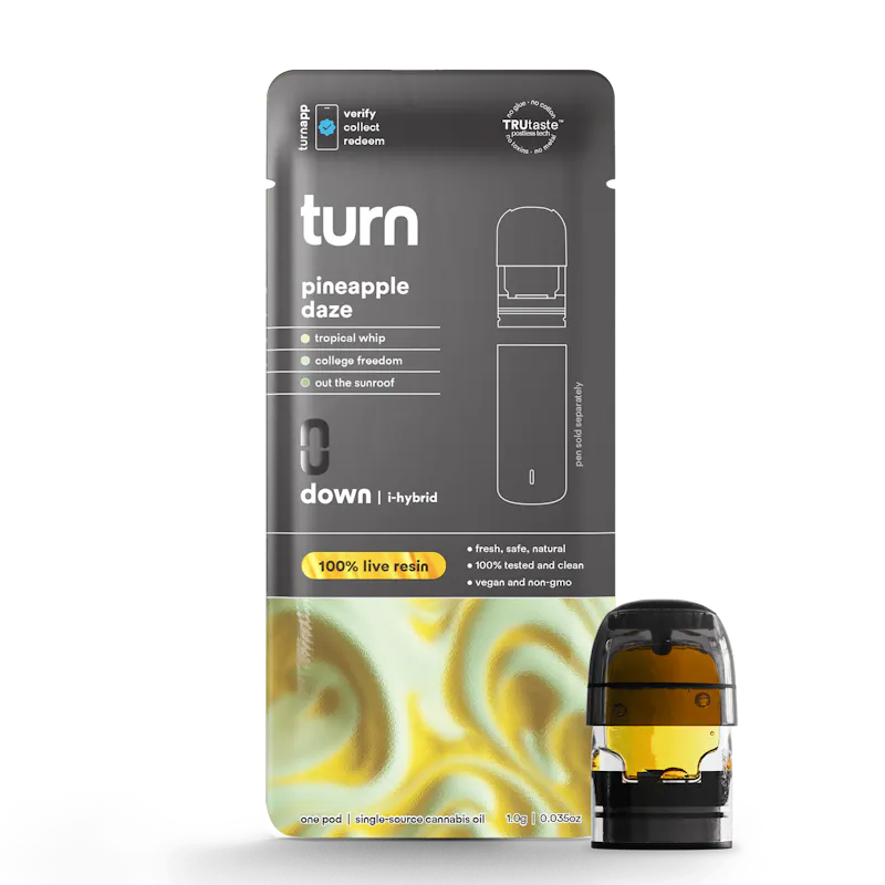 turn Pineapple Daze Live Resin Pod 1g pod