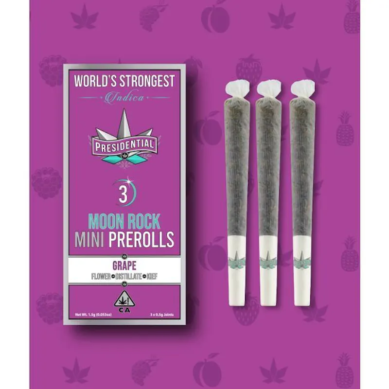 Presidential Grape Moon Rock Infused Minis 0.5g each 3pk