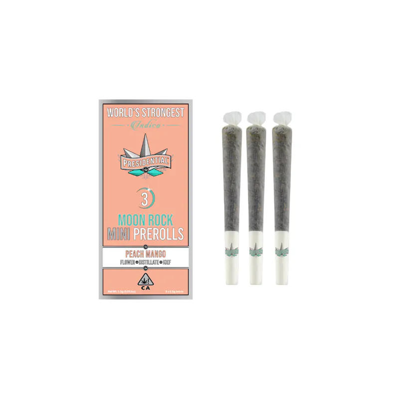 Presidential Peach Mango Moon Rock Infused Minis 0.5g each 3pk