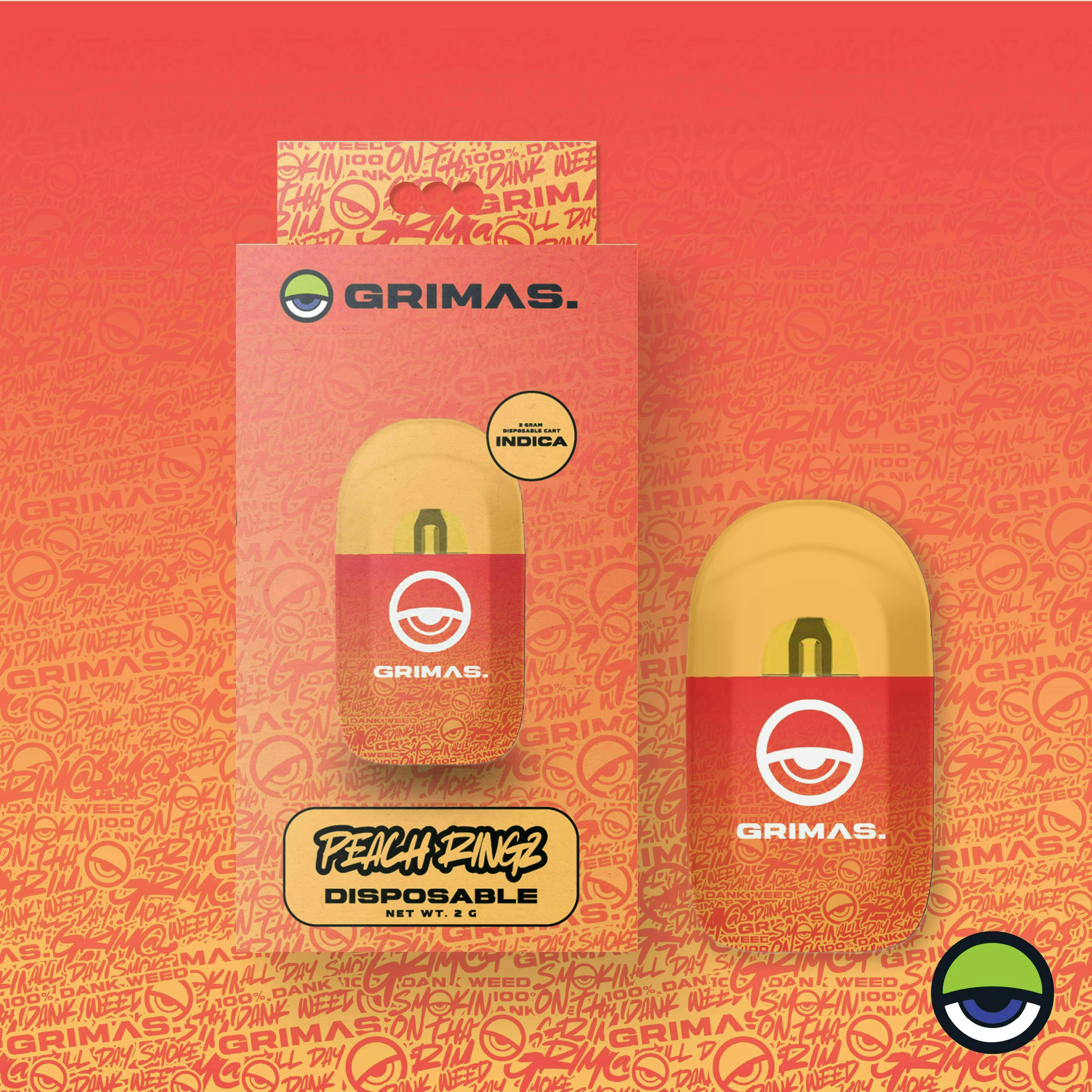 Grimas - Grimas | Peach Ringz | Disposable | 2g - 1