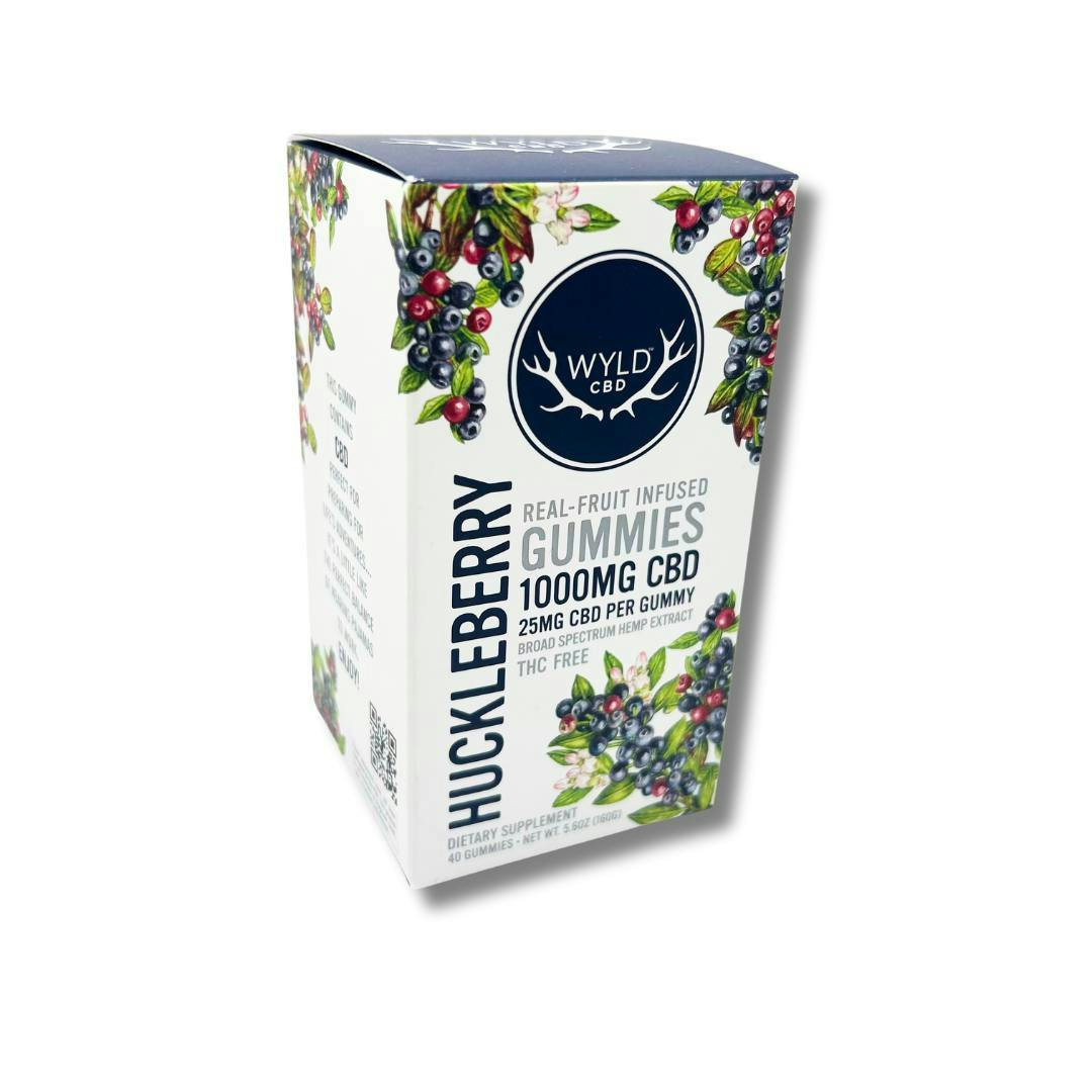 WYLD - WYLD | Huckleberry CBD Gummies | Gummies | 40pk | 25mg/ea - 1