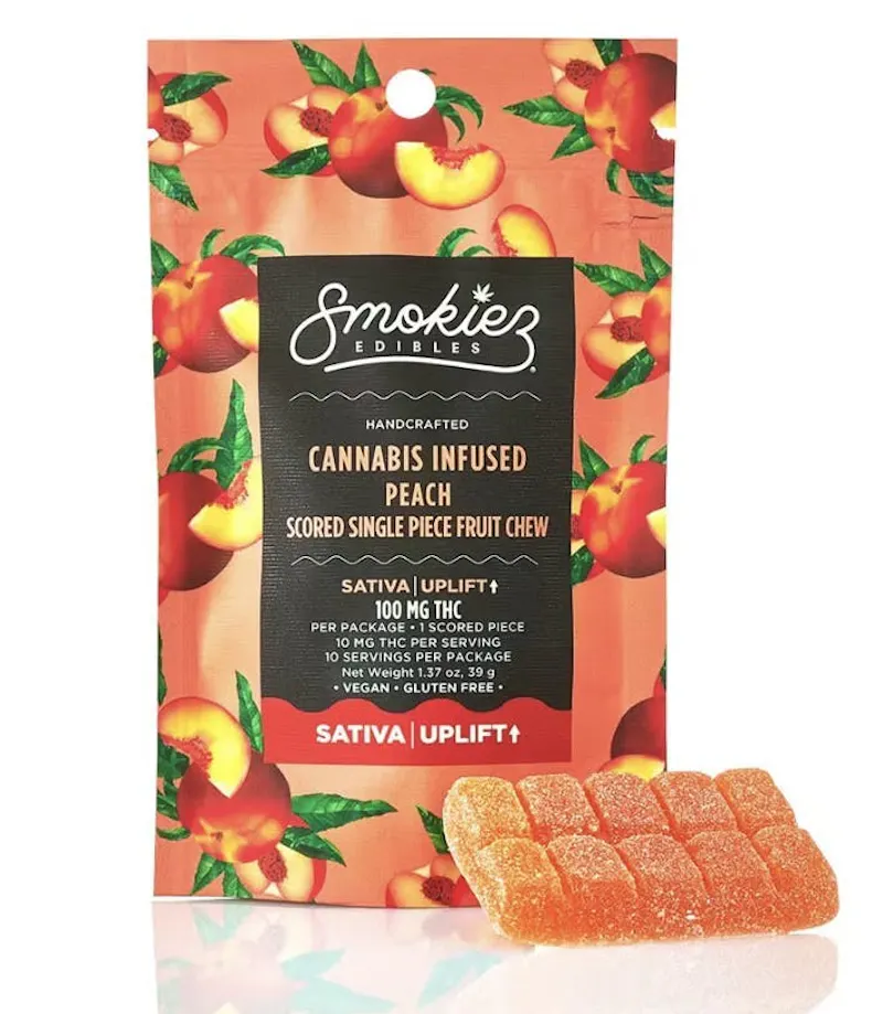 Smokiez Sweet Peach Fruit Chew 100mg