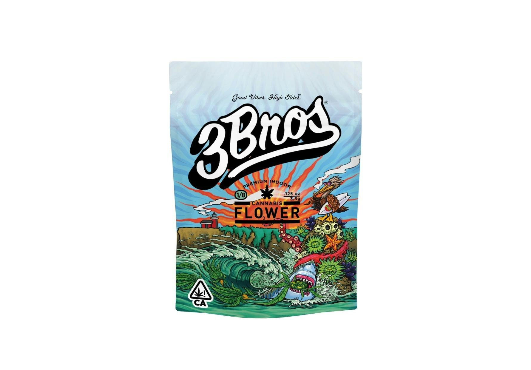 3 Bros Grow - 3 Bros | Indoor Flower | 3.5g | Grape Gas Runtz | Hybrid - 1