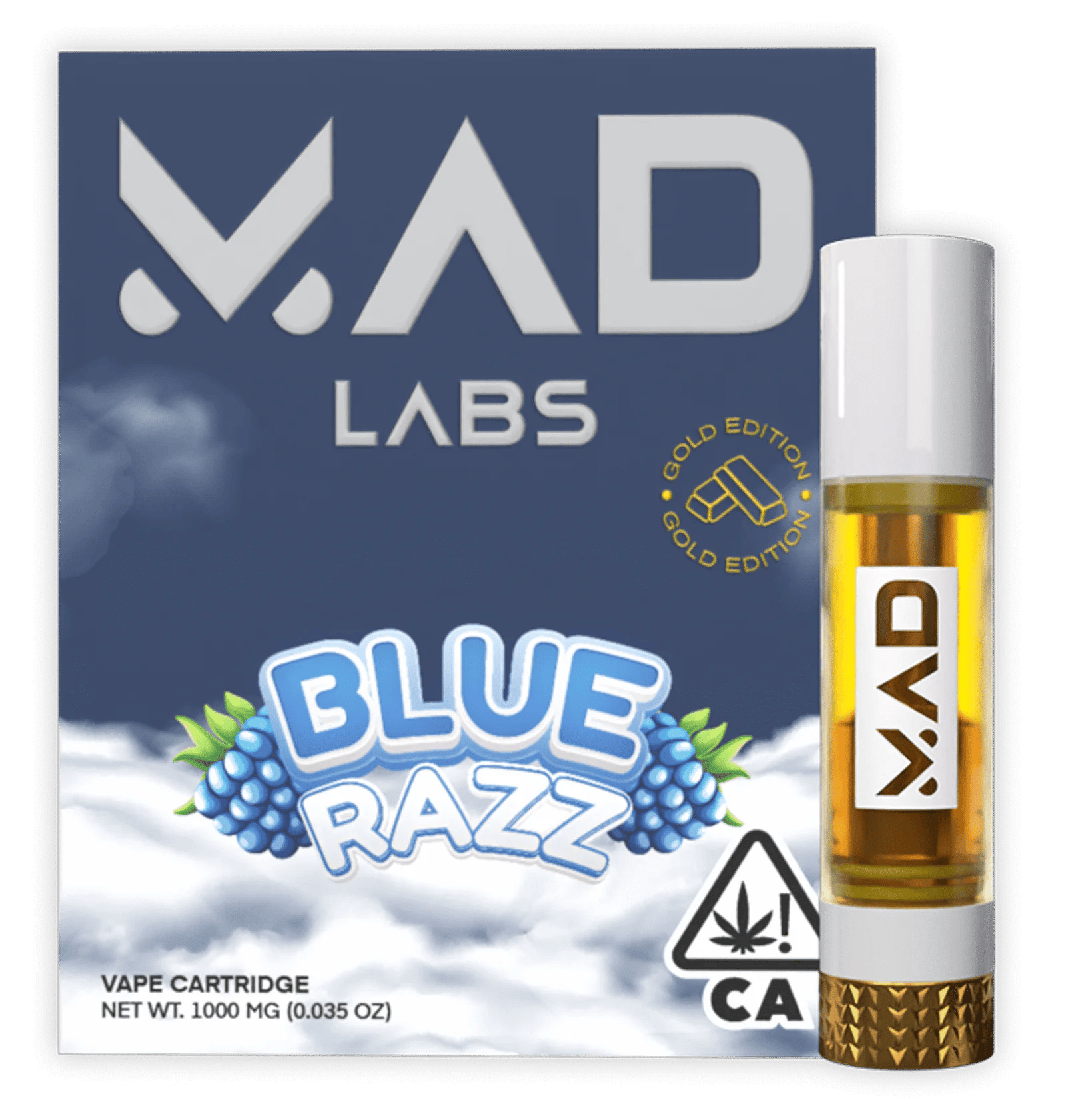 Mad Labs - Mad Labs - Blue Razz - Vape Cartridge 1G - 1