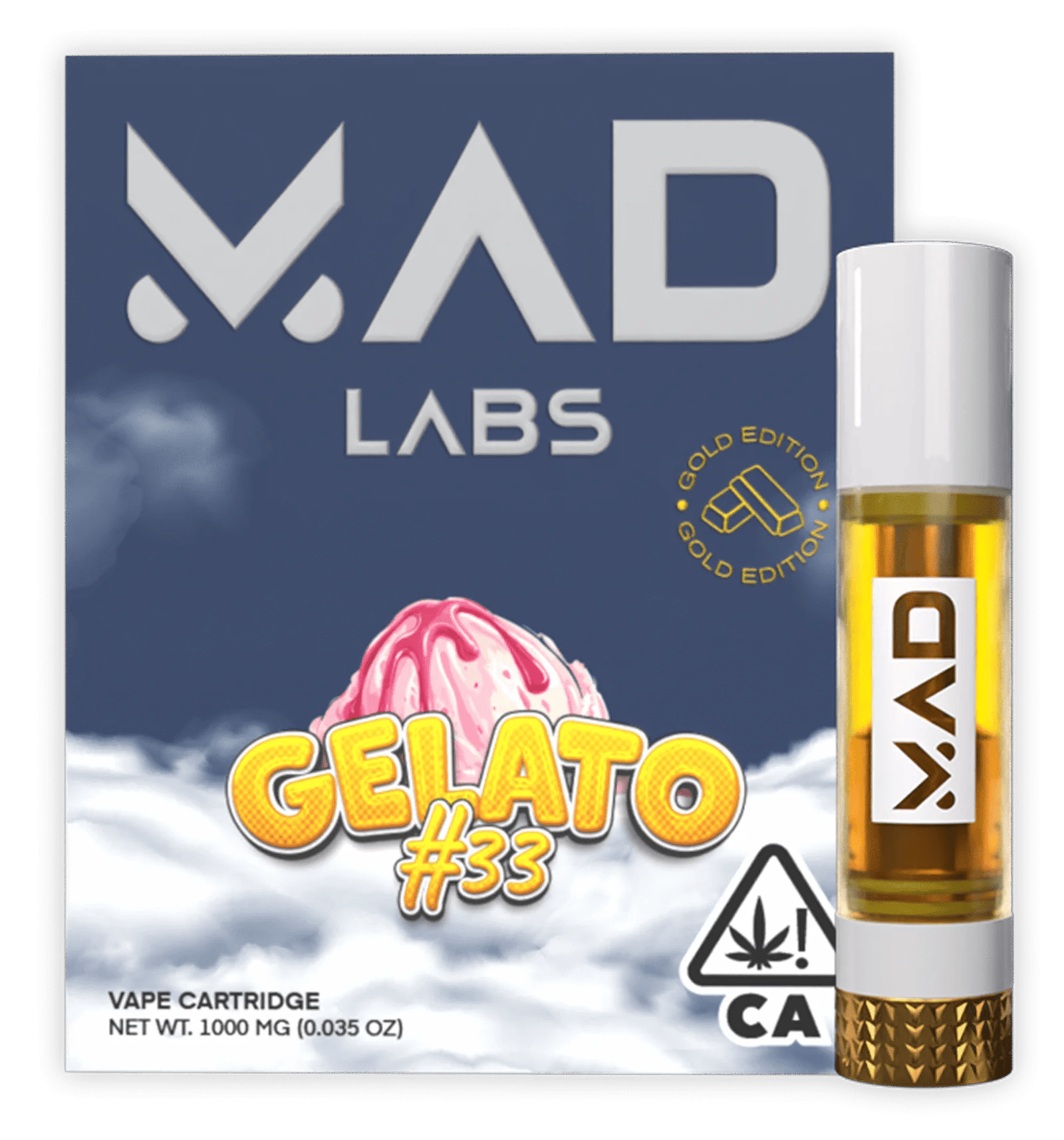 Mad Labs - Mad Labs - Gelato #33 - Vape Cartridge 1G - 1
