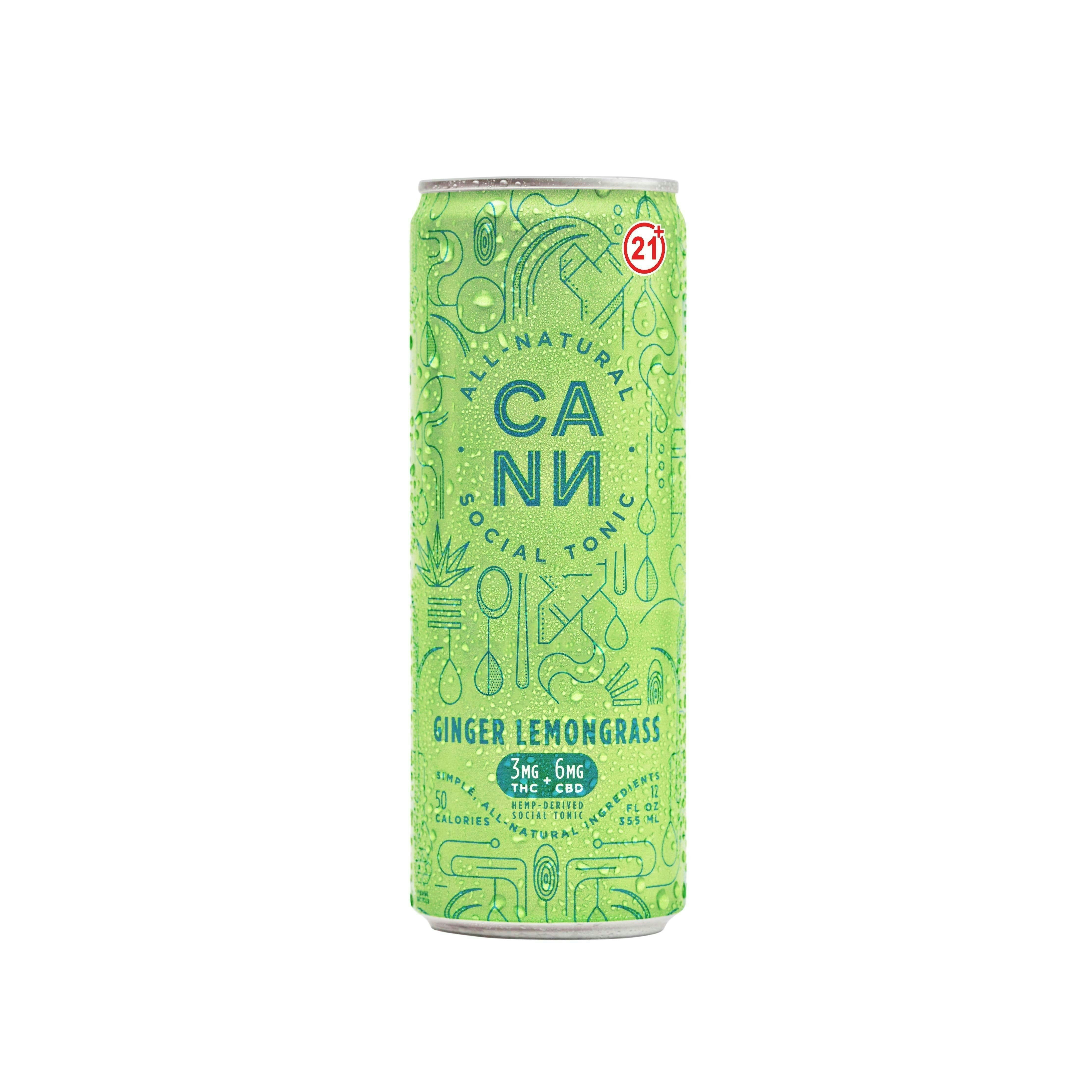 Cann - Ginger Lemongrass | Carbonated | 3mg | 12fl oz - 1