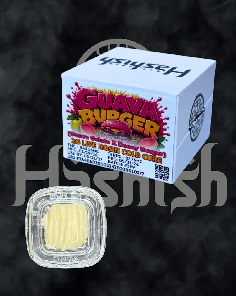 Hashish Guava Burger 2g Live Rosin concentrate
