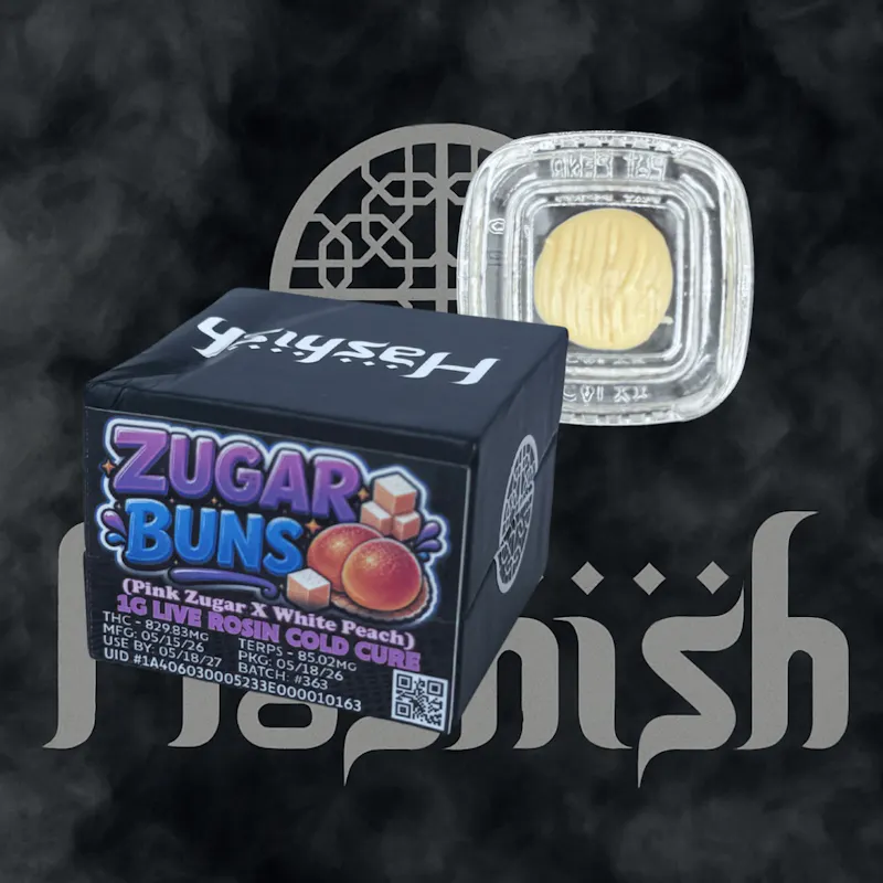 Hashish Zugar Buns 1g Rosin concentrate