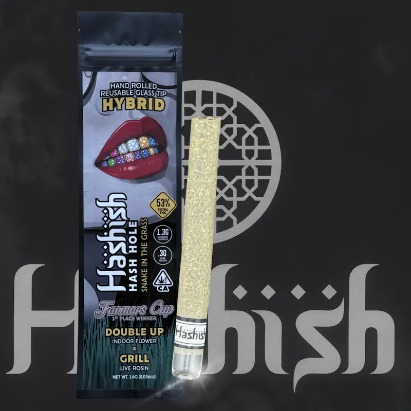Hashish Double Up 1.3g Indoor Flower .3g Rosin concentrate