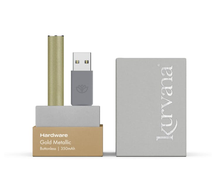 Kurvana - Gold Metallic | Buttonless Battery - 1