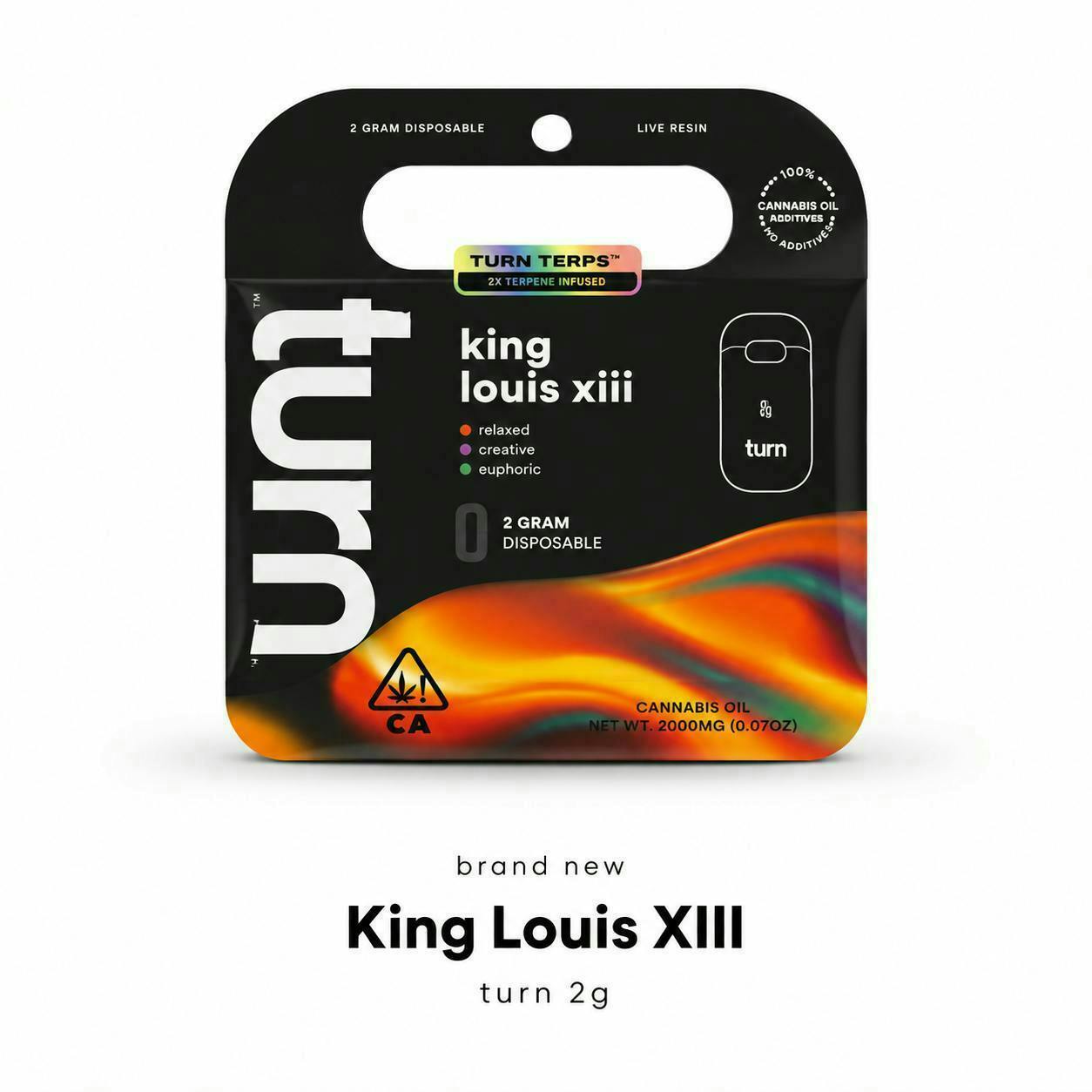 turn - King Louis XIII | Straincraft TurnOne Disposable | 2g - 1