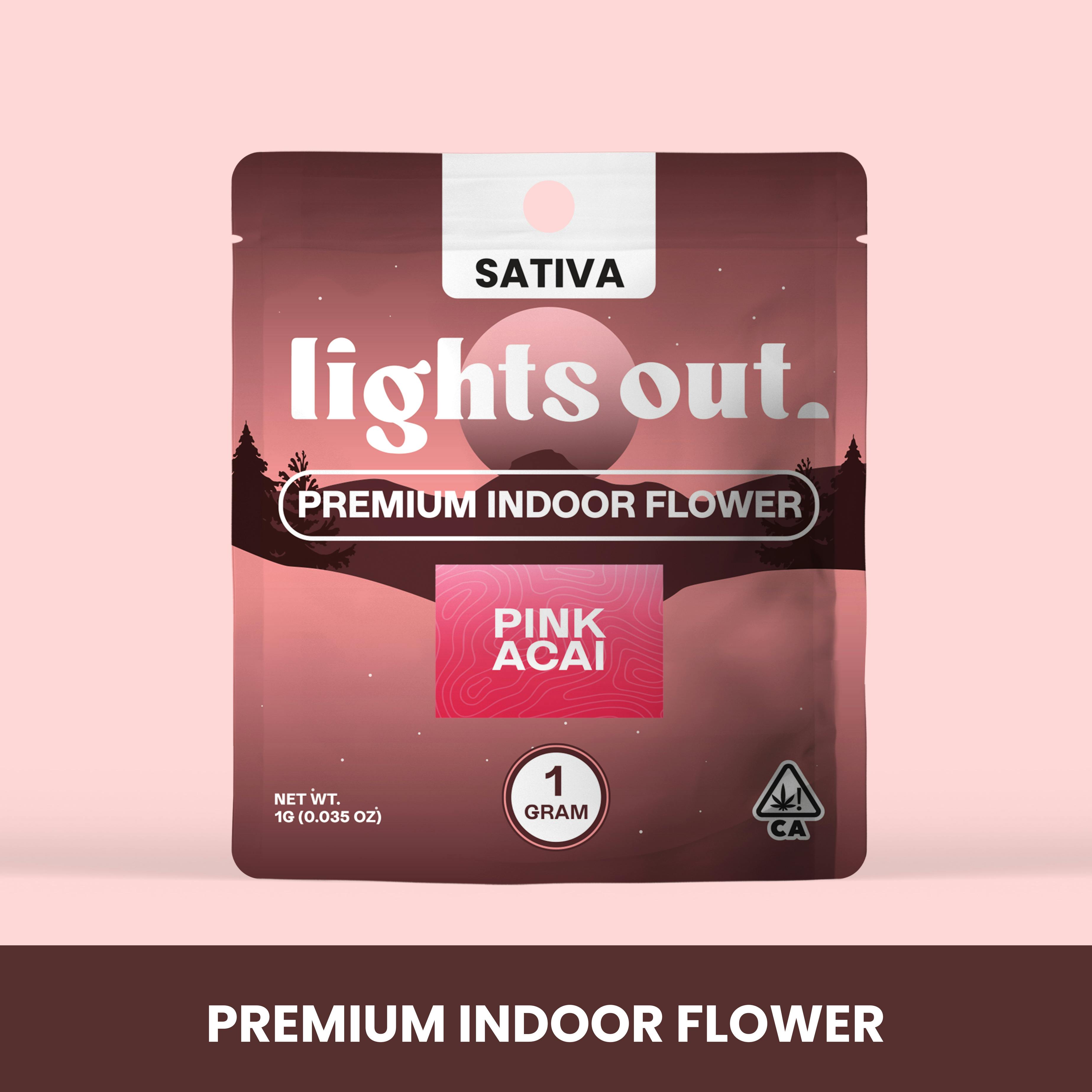 Lights Out - Pink Acai (Sativa) Flower 1g - 1