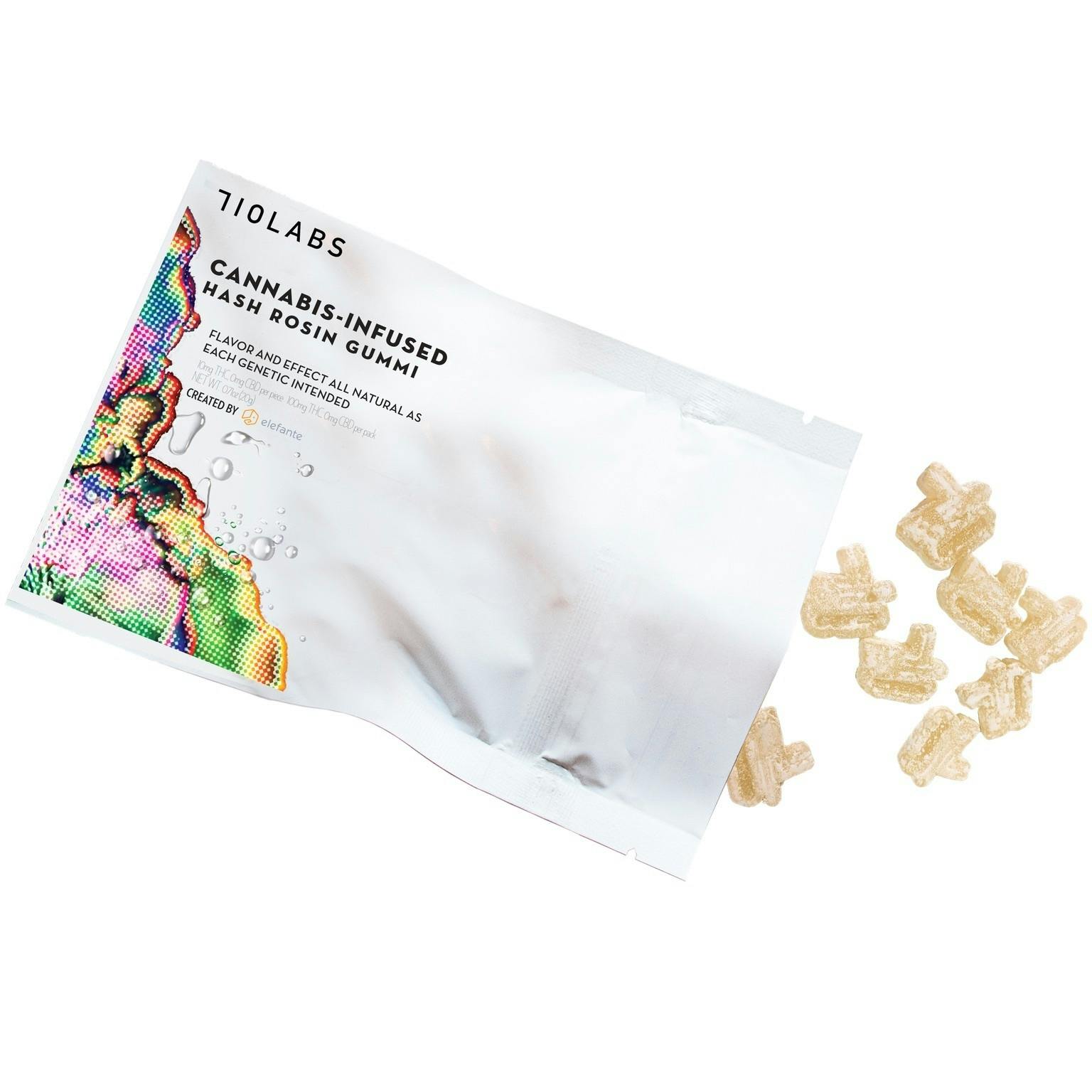 710 Labs Fire Water #106 | Has Rosin Gummies | 100mg | 10mg/ea | 10ct edible