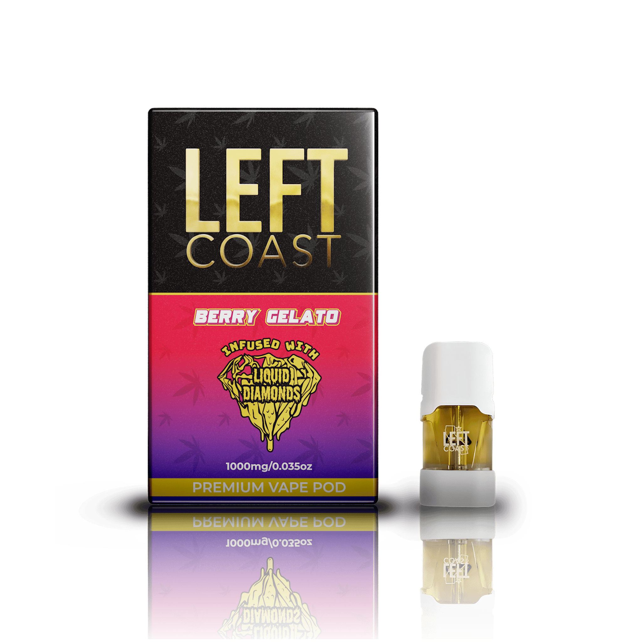 LEFT COAST - Berry Gelato - Premium 1G THC Pod - 1