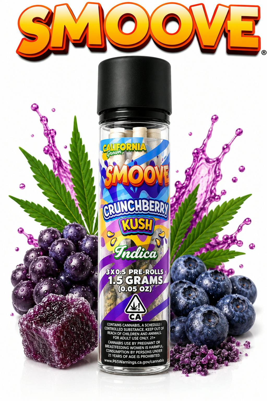 Smoove - Smoove Pre Roll Crunchberry Kush 3 x 0.5 - 1.5 G - 1