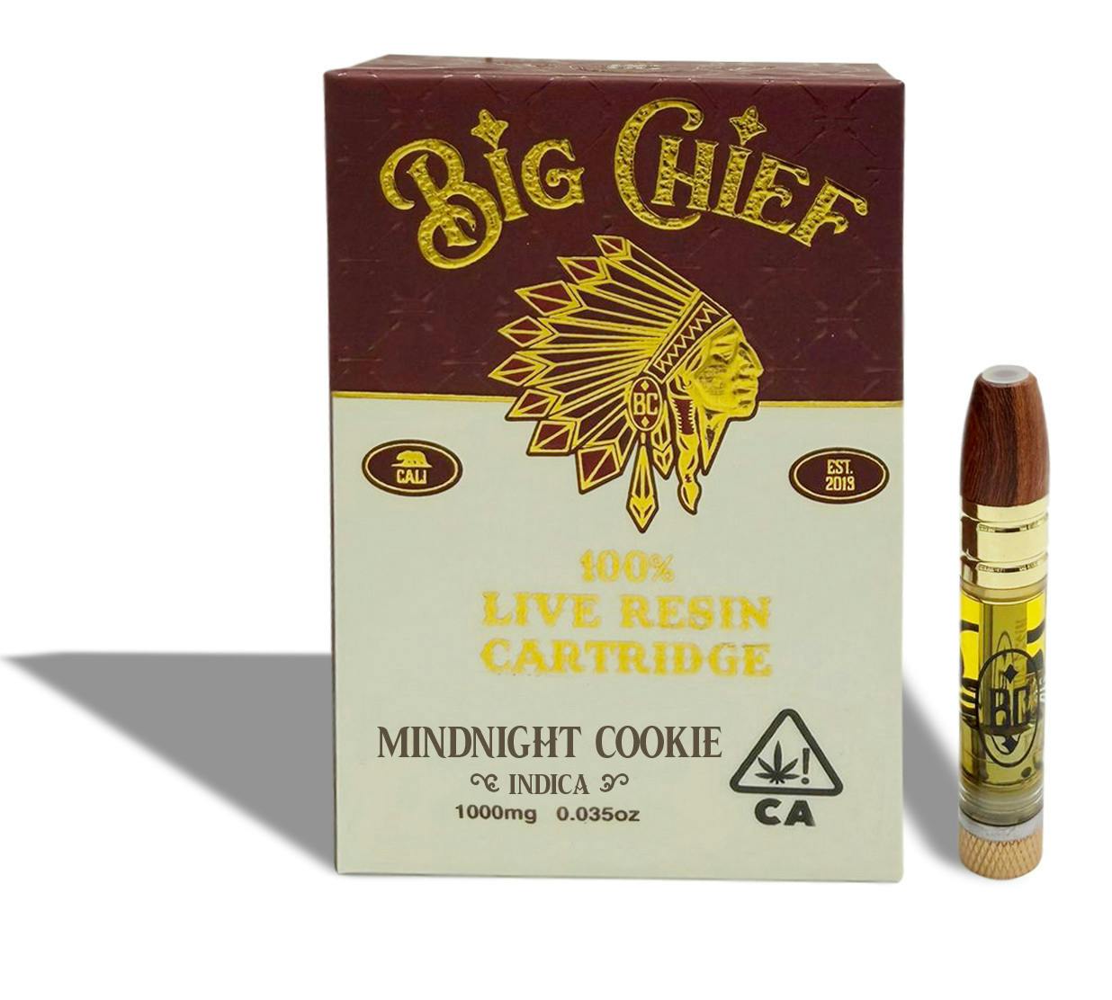 Big Chief - Big Chief Live Resin Cartridge " Midnight Cookies " - 1
