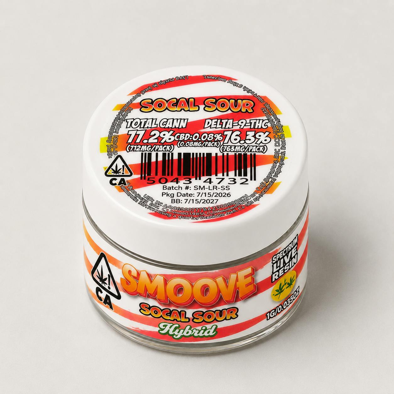 Smoove - Smoove Live Resin SoCal Sour 1.0 G - 1