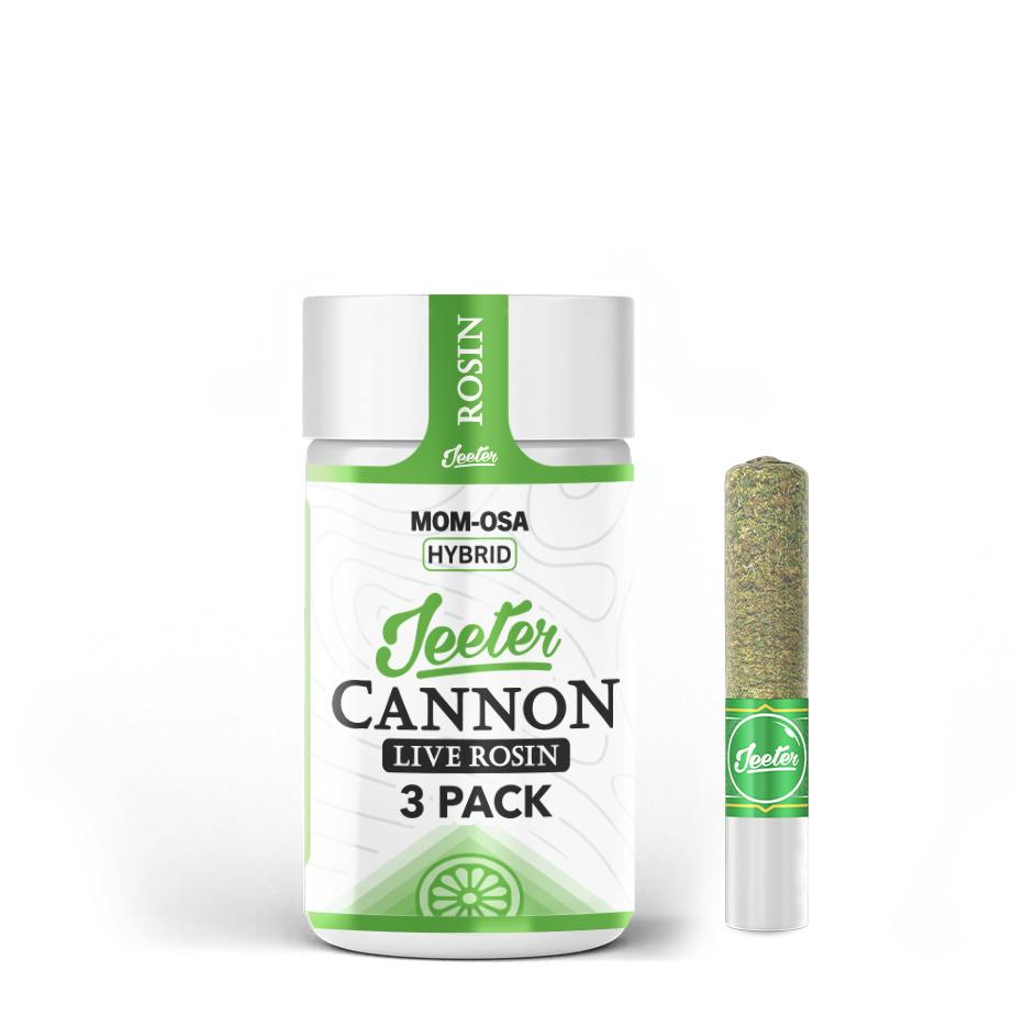 Jeeter - Mom-Osa | Live Rosin Infused Cannons Minis | 0.5g each | 3pk - 1
