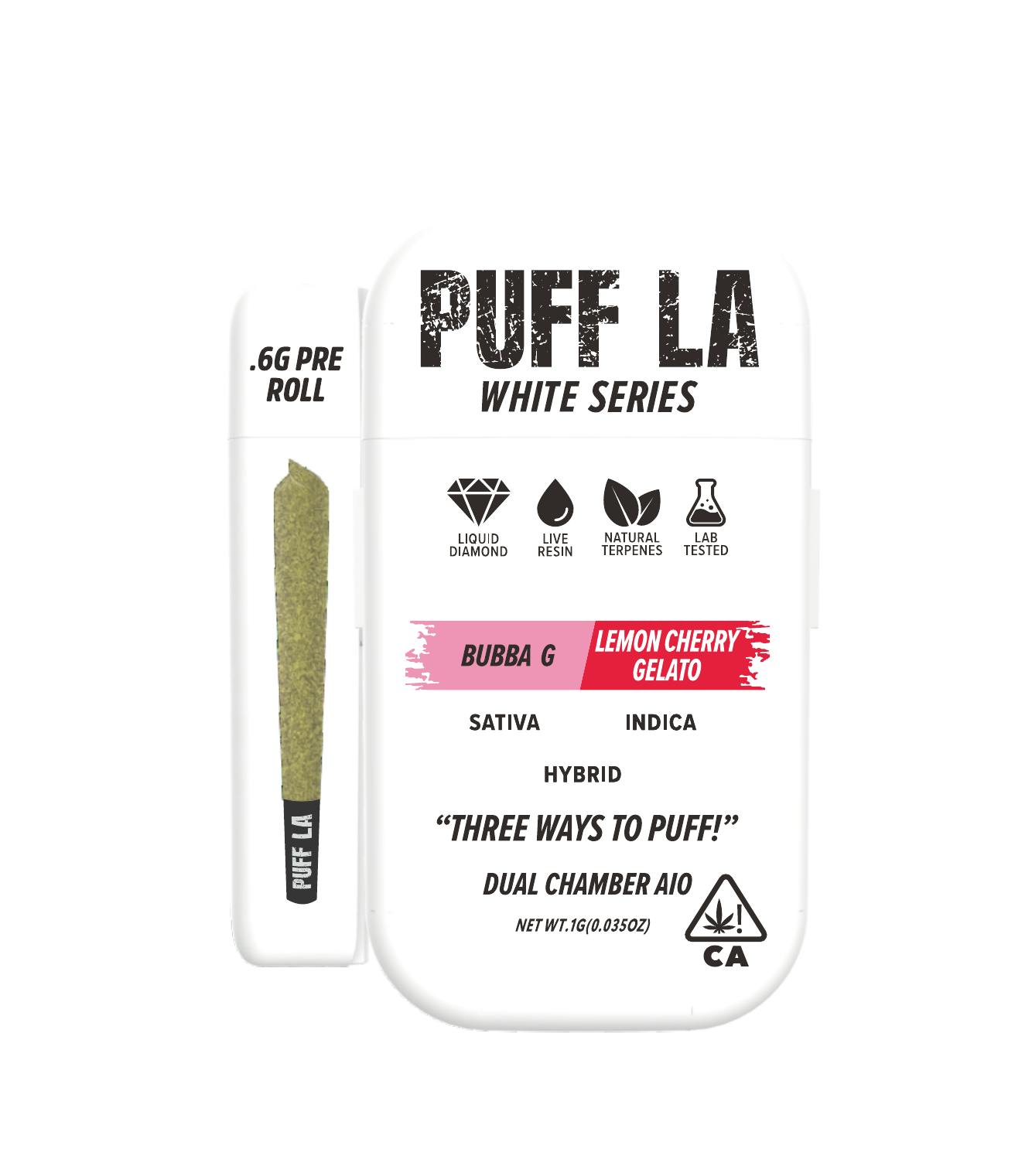 Puff LA - Bubba G x Lemon Cherry Gelato - DUAL CHAMBER AIO - 1