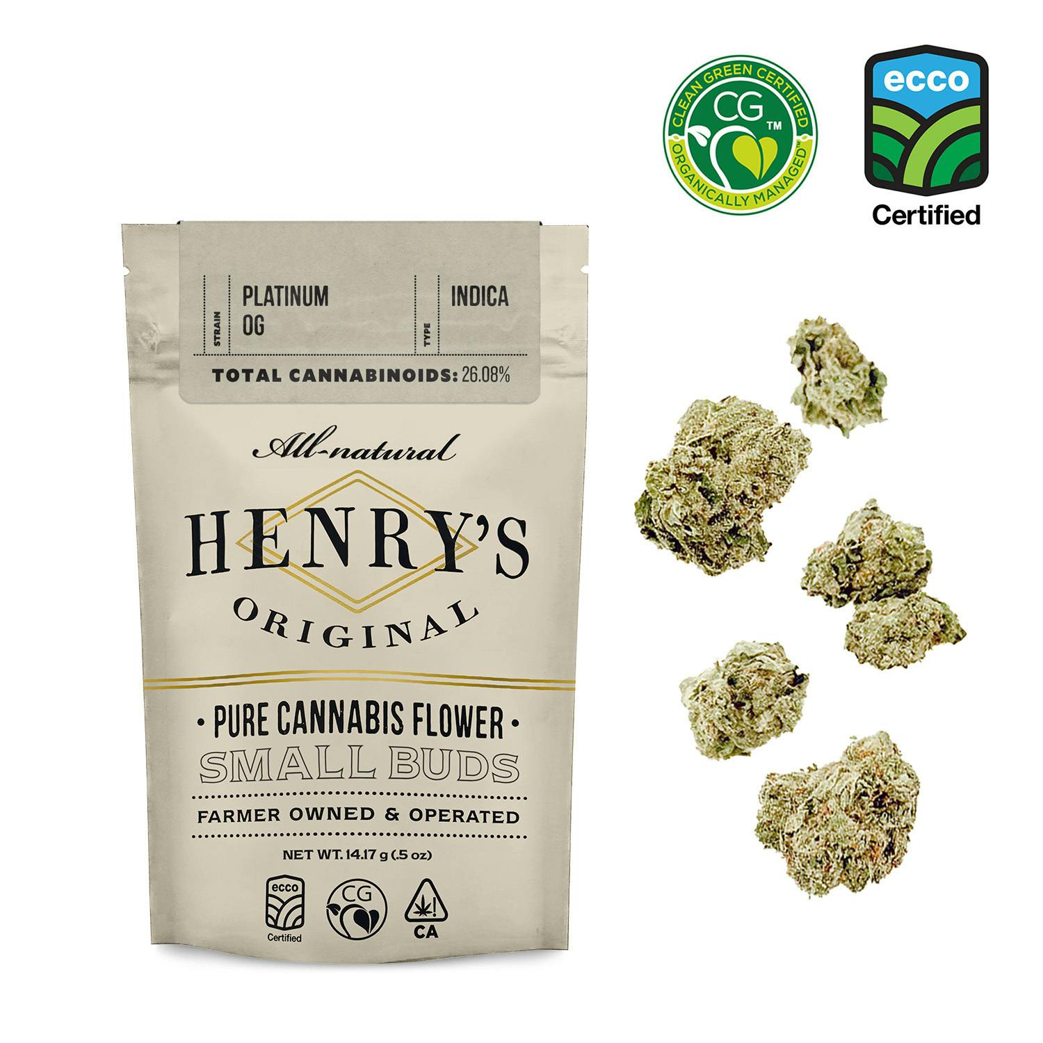 Henry's Original - Henry's Original | Platinum OG | Pouch Small Buds | 14g - 1