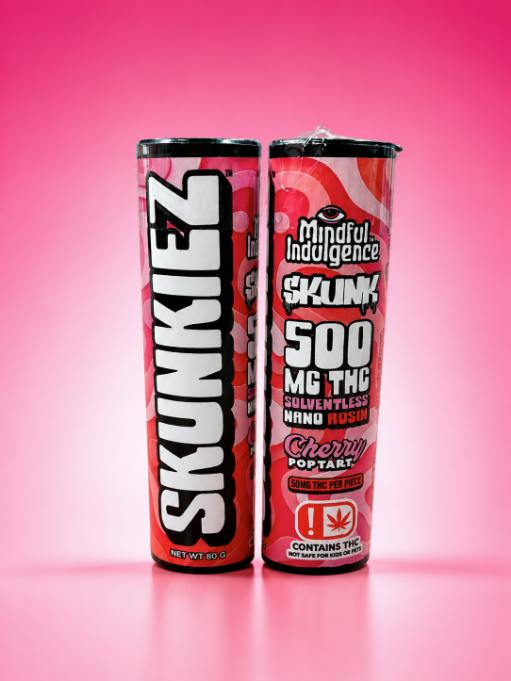 Mindful Indulgence - Skunkiez | Cherry Poptart Gummies | 500mg | 10ct | 50mg/ea - 1