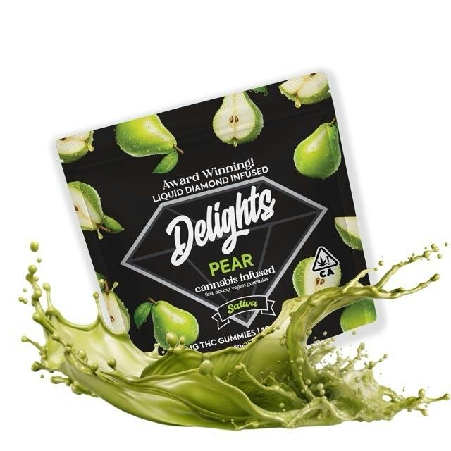 Delights Gummies - Pear Delights Gummies Liquid Diamond Infused - 1