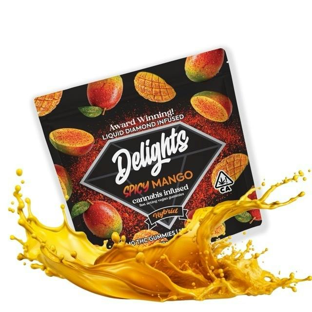 Delights Gummies - Spicy Mango Delights Gummies Liquid Diamond Infused - 1