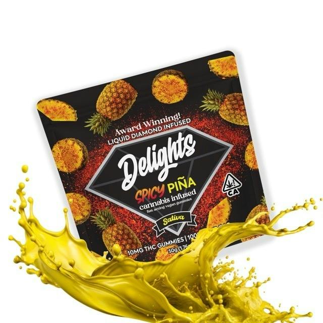 Delights Gummies - Spicy Piña Delights Gummies Liquid Diamond Infused - 1