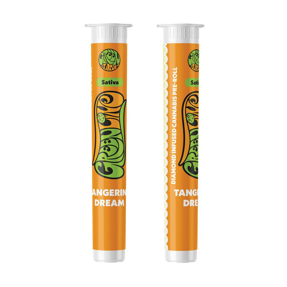 Greenline - Tangerine Dream - Diamond Infused - Indoor Flower Pre-Roll - Sativa - 1g - 1