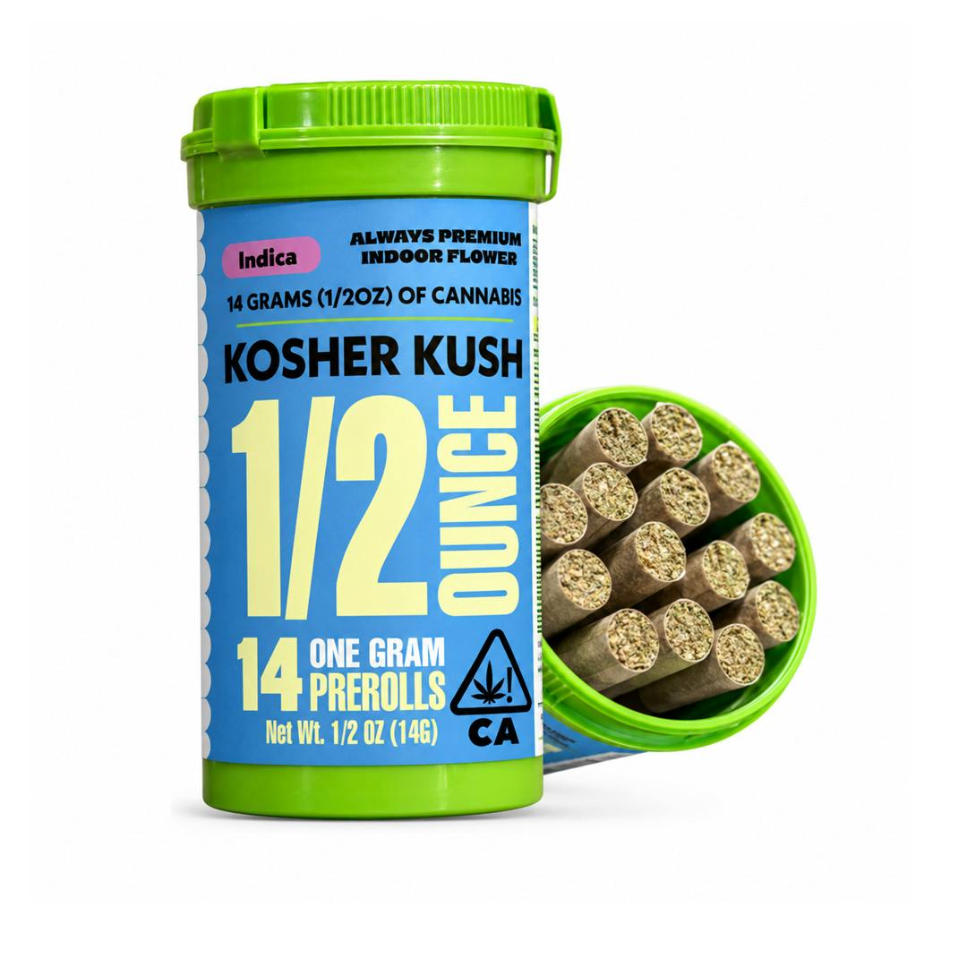 Kosher Kush - 14 Pack Pre-Rolls - Indica - 1g Each (1/2 Oz Total)