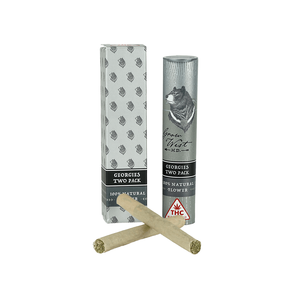 Grow West Cannabis Company - FPOG x Sour Dub | Georgies | 2 Pack Pre-Roll | 1g - 1