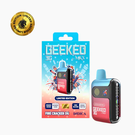 MKX Oil Co - (Limited Edition) Firecracker OG | Geeked Disposable | 3g - 1