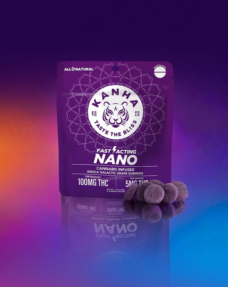KANHA - NANO | Galactic Grape Gummies | 100mg | 10ct | 10mg/ea - 1
