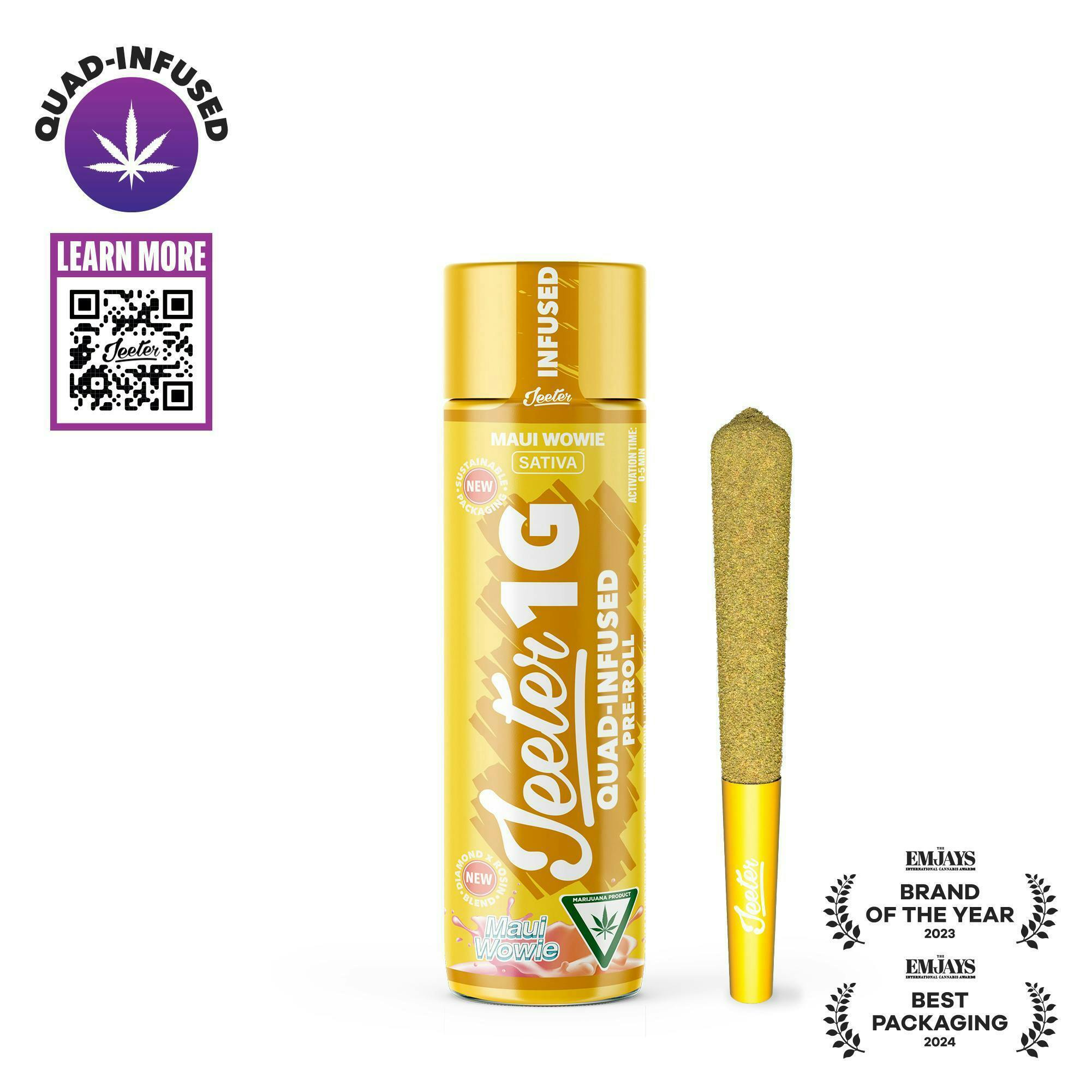 Jeeter - Jeeter | Maui Wowie | Quad-Infused Joint | 1g - 1