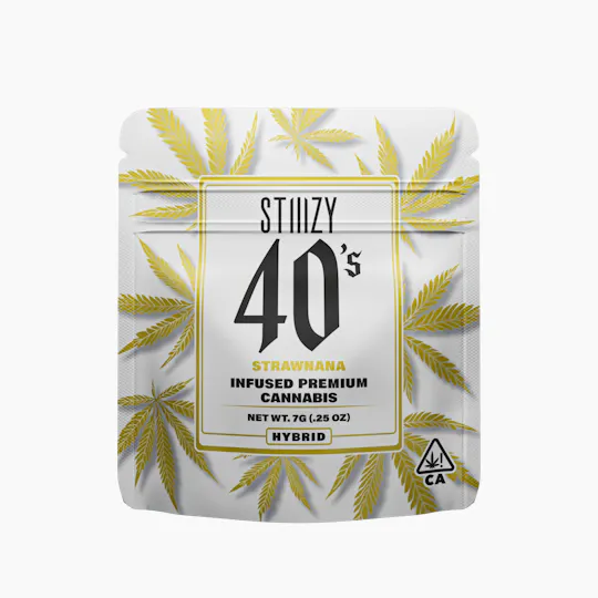 STIIIZY - - STRAWNANA - 7G 40's Infused Flower - 1