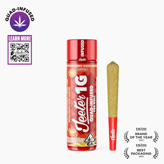 Jeeter - Jeeter | Strawberry Sour Diesel | Quad-Infused Joint | 1g - 1