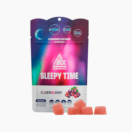 ABX / absoluteXtracts - ABX - Elderberry Sleepy Time Hash Rosin + CBN Gummies - 100mg - 1