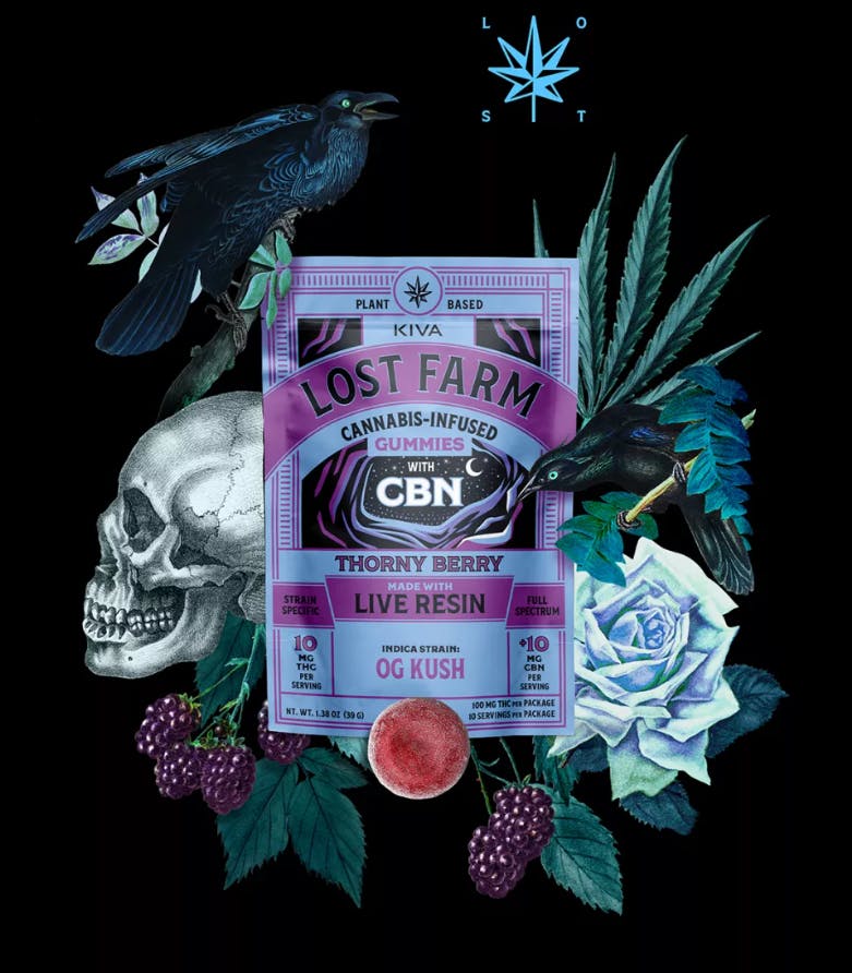 Lost Farm - Thorny Berry 'OG Kush' Live Resin Gummies | 100mg | 10ct | 10mg/ea - 1