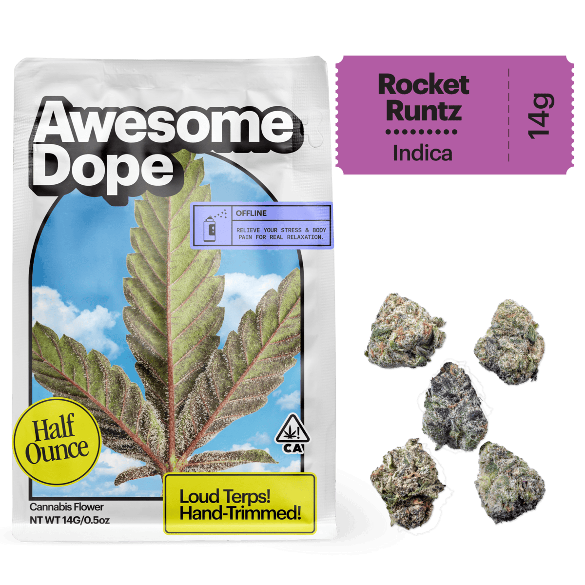 Awesome Dope - Rocket Runtz | Smalls | 14g - 1