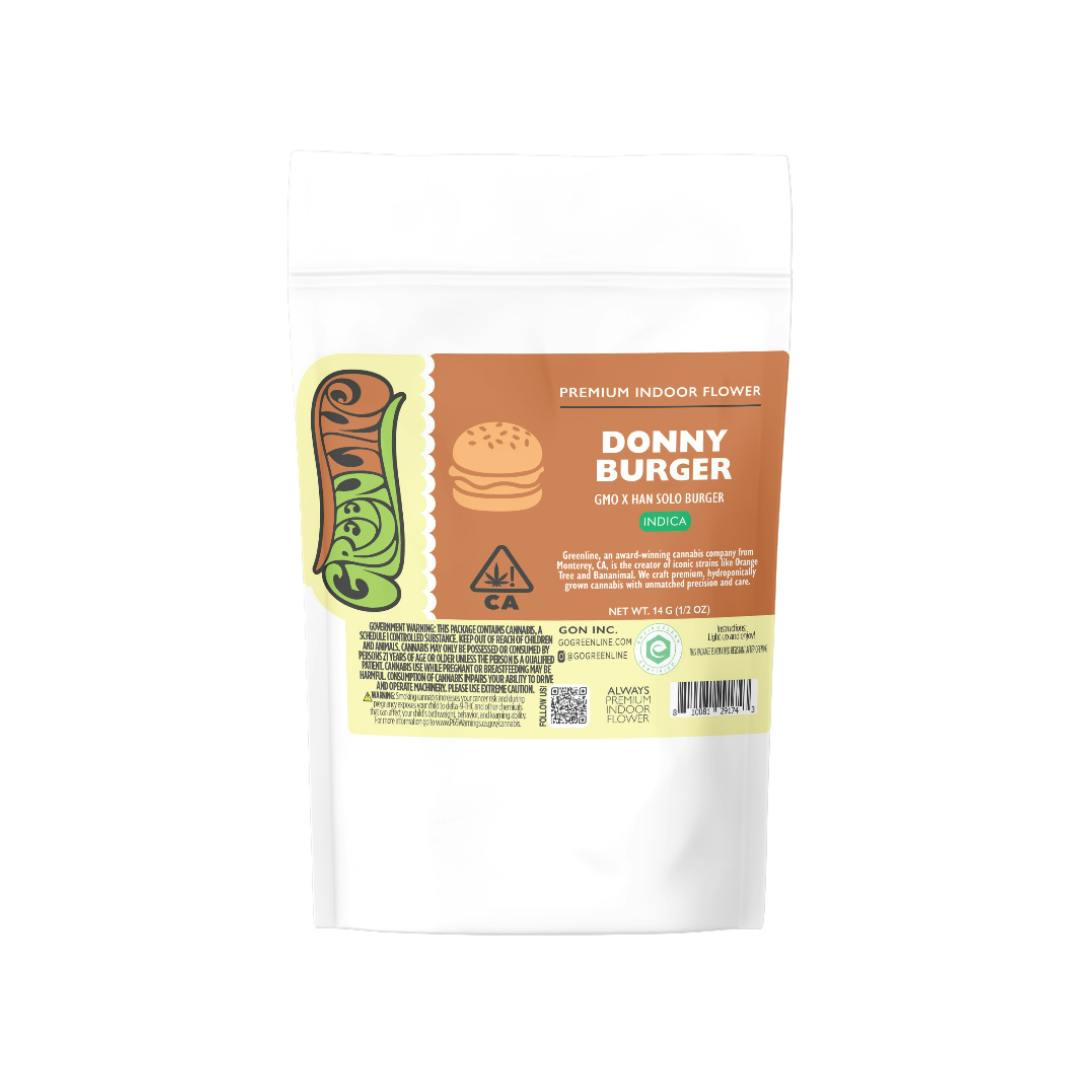 Greenline - Donny Burger - 1/2 oz - Indoor - Indica - 14g - 1