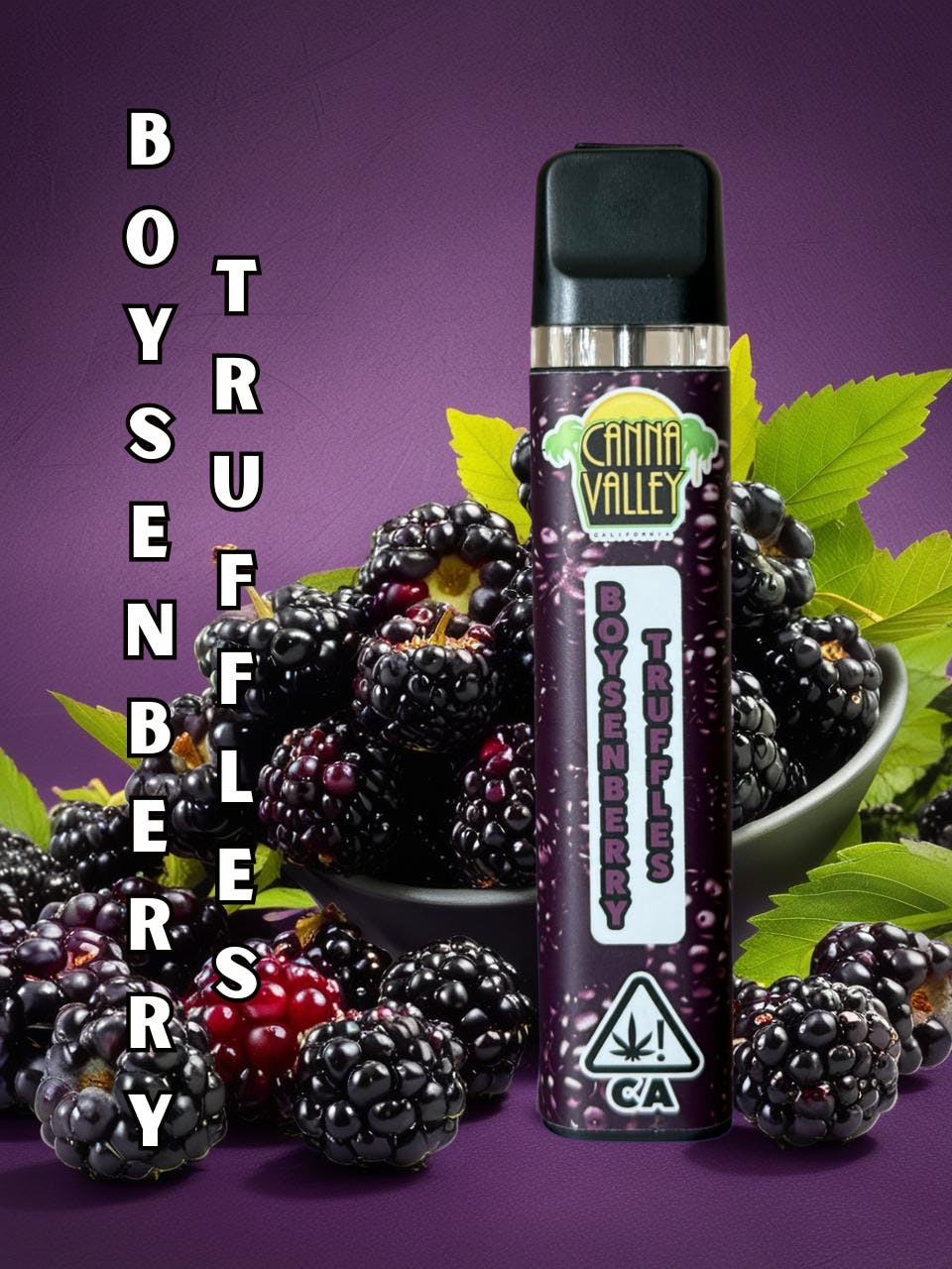 Canna Valley - Canna Valley - Boysenberry Truffles - 1g AIO Vape - Indica - 1