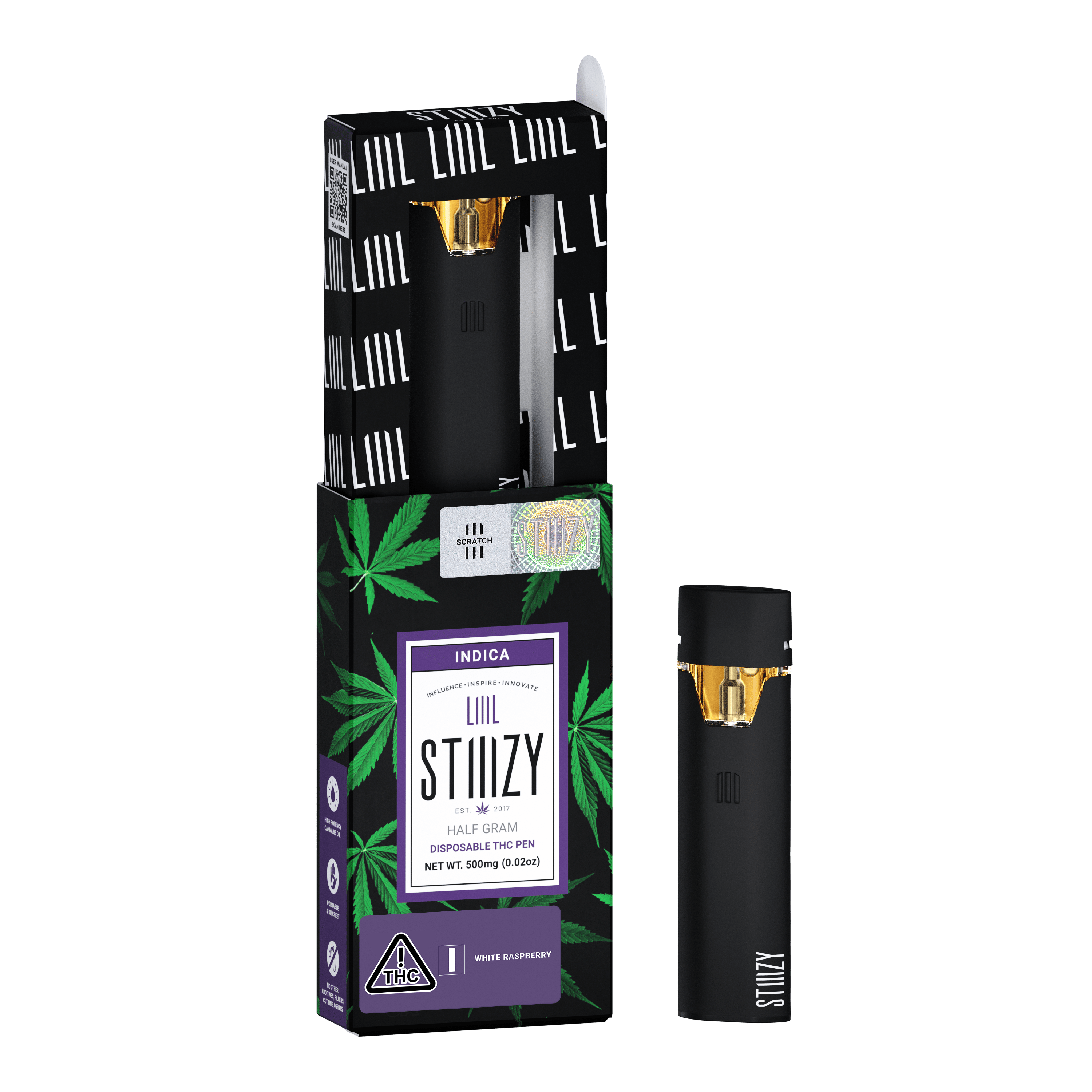 STIIIZY - Vape - WHITE RASPBERRY LIIIL - 1