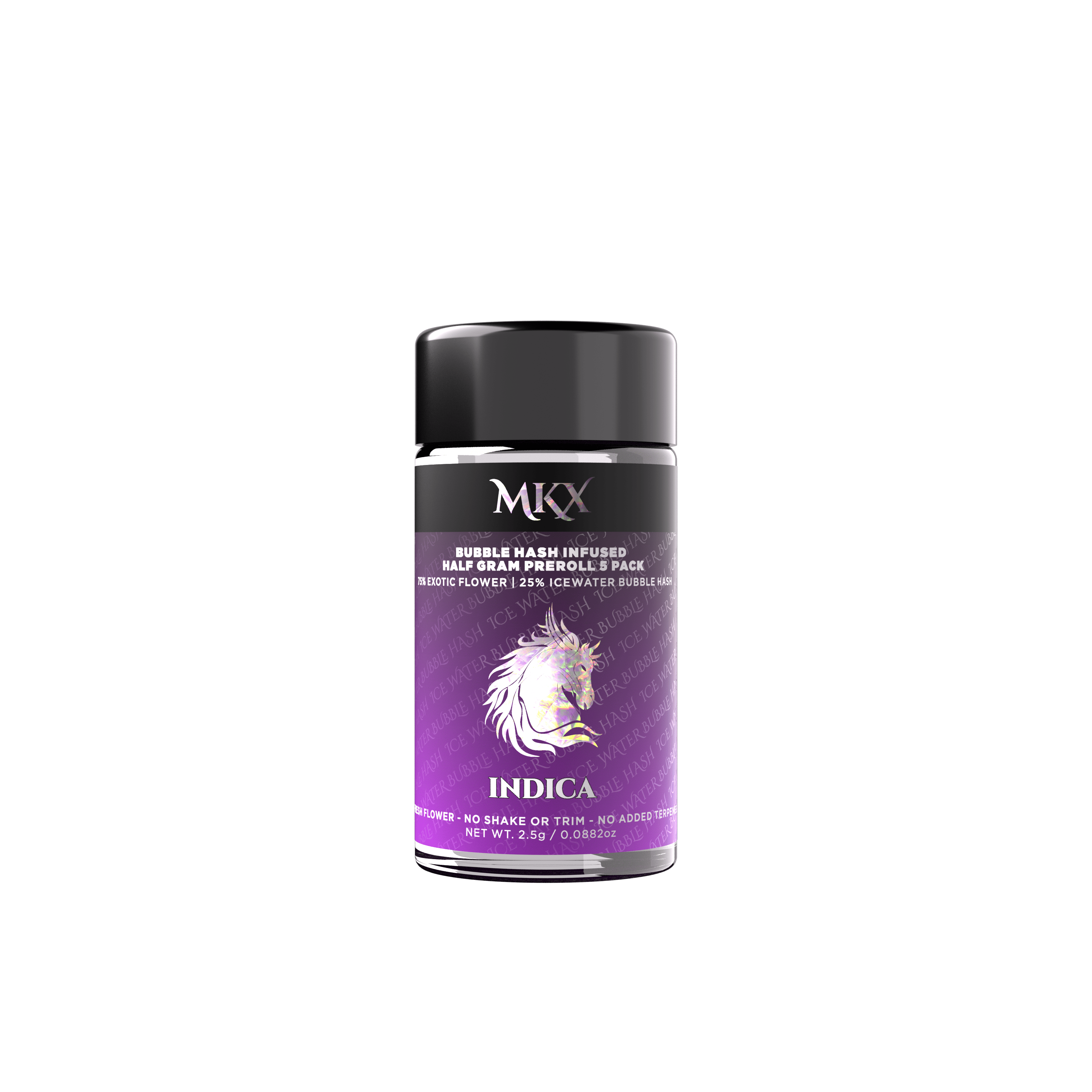 MKX Oil Co - Indica | Bubble-Hash Infused Minis | 0.5g each | 5pk - 1