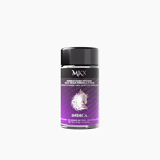 MKX Oil Co - Indica | Bubble-Hash Infused Minis | 0.5g each | 5pk - 1