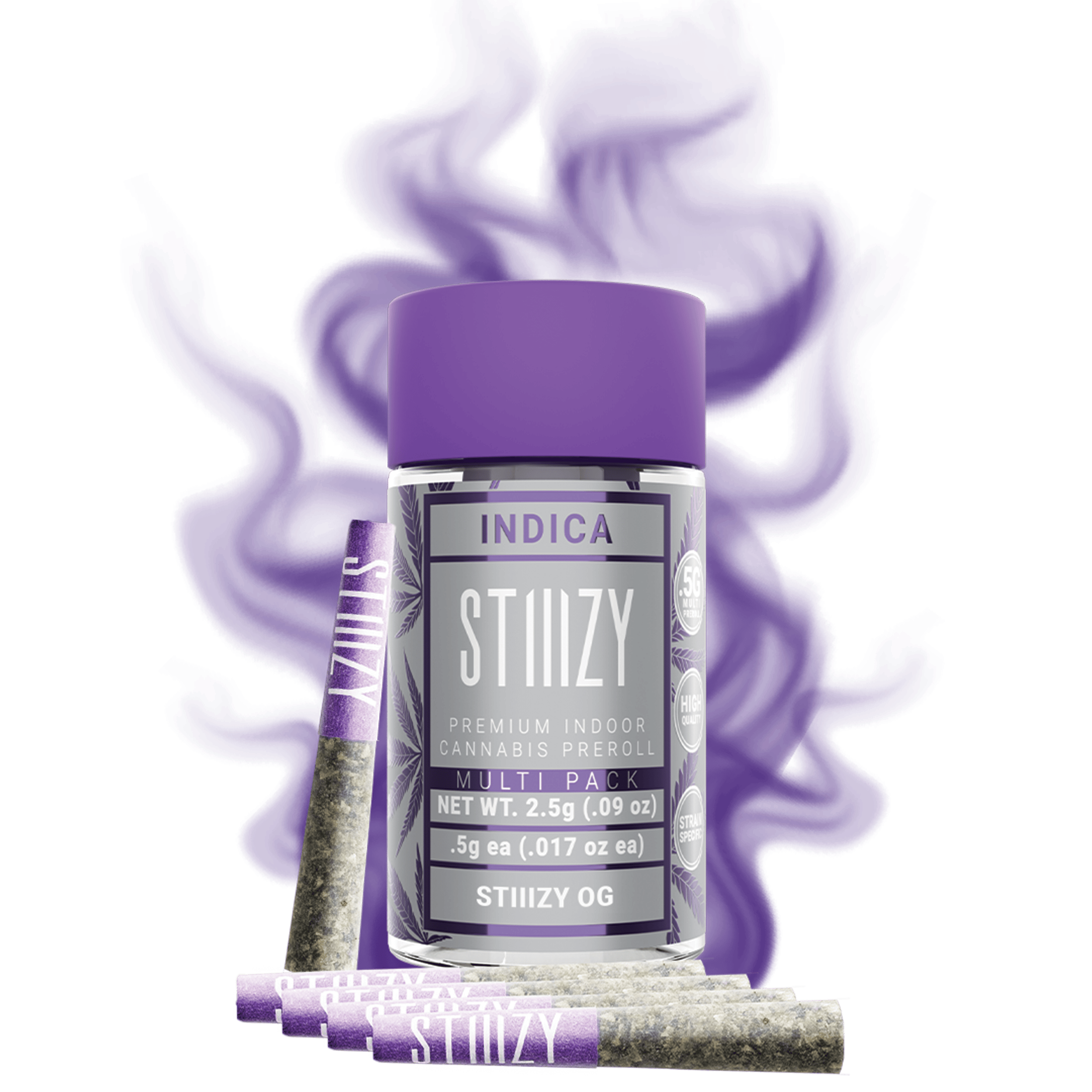 STIIIZY - - STIIIZY OG - 2.5G Naked Preroll Multipack - 1